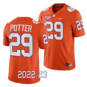 Clemson Tigers B.J. Goodson Men's #44 Pictorial Fashion Orange College Football Jersey 2405FMKR8