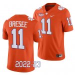 Clemson Tigers Bryan Bresee Men's #11 2022-23 Orange Game College Football Jersey 2405VKSV4