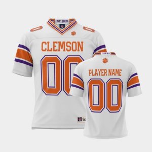 Clemson Tigers Custom Men's #00 White Pick-A-Player NIL College Football Jersey 2405XUIL7