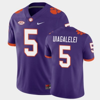 Clemson Tigers DJ Uiagalelei Men's #5 Game Purple College Football Jersey 2405TXPV4