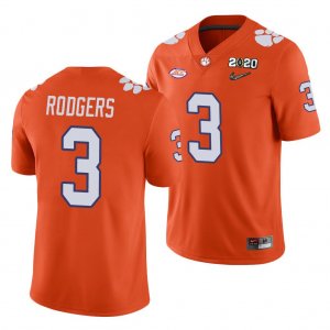 Clemson Tigers Amari Rodgers Men's #3 Orange Game 2020 Playoff College Football Jersey 2405VKQV1