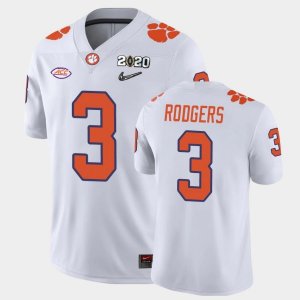 Clemson Tigers Amari Rodgers Men's #3 White Game 2020 Playoff College Football Jersey 2405ACJJ7