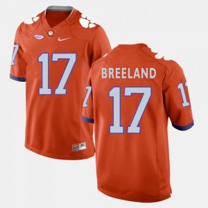 Clemson Tigers Bashaud Breeland Men's #17 Orange College Football Jersey 2405ZVSD3