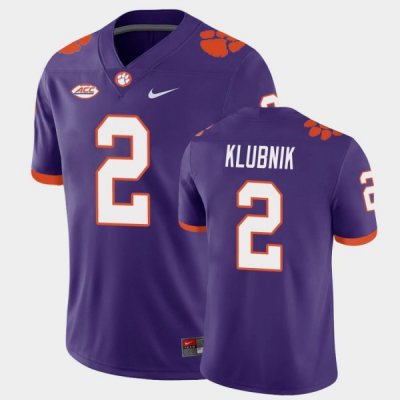 Clemson Tigers Cade Klubnik Men's #2 Game Purple College Football Jersey 2405XRAH5