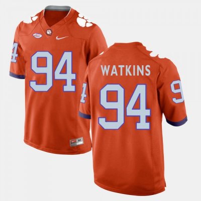 Clemson Tigers Carlos Watkins Men's #94 Orange College Football Jersey 2405QTPC3