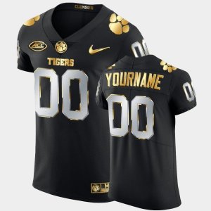 Clemson Tigers Custom Men's #00 Golden Edition Black Authentic 2020-21 College Football Jersey 2405TGIO1