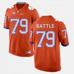 Clemson Tigers Isaiah Battle Men's #79 Orange College Football Jersey 2405BEZB8