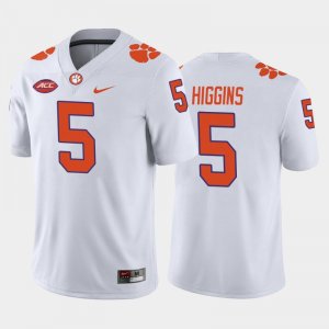 Clemson Tigers Tee Higgins Men's #5 White Game Away College Football Jersey 2405QRGR8