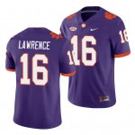 Clemson Tigers Trevor Lawrence Men's #16 Purple Game Playoff College Football Jersey 2405GEGB4