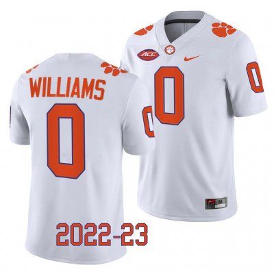 Clemson Tigers Antonio Williams Men's #0 White Game 2022-23 College Football Jersey 2405HIXI7