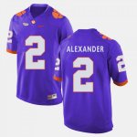 Clemson Tigers Mackensie Alexander Men's #2 Purple College Football Jersey 2405PHYI8