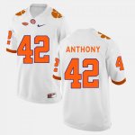 Clemson Tigers Stephone Anthony Men's #42 White College Football Jersey 2405AUNU5