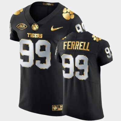 Clemson Tigers Clelin Ferrell Men's #99 Golden Edition Black Authentic 2020-21 College Football Jersey 2405BPCX6