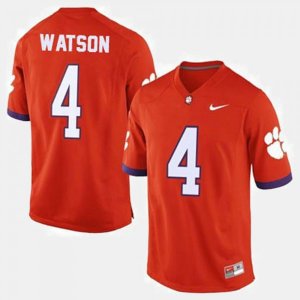 Clemson Tigers Deshaun Watson Men's #4 Orange College Football Jersey 2405DSNN3