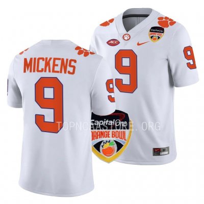 Clemson Tigers R.J. Mickens Men's #9 2022 Bowl Orange White College Football Jersey 2405ROWW6