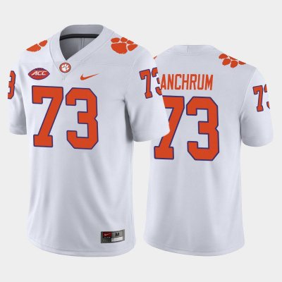 Clemson Tigers Tremayne Anchrum Men's #73 White Game Away College Football Jersey 2405VLUD6