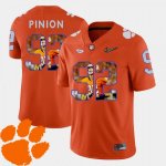 Clemson Tigers Bradley Pinion Men's #92 Pictorial Fashion Orange College Football Jersey 2405DRDC3