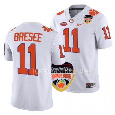 Clemson Tigers Bryan Bresee Men's #11 2022 Bowl Orange White College Football Jersey 2405AFDB8