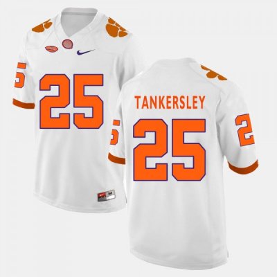 Clemson Tigers Cordrea Tankersley Men's #25 White College Football Jersey 2405OYMK1