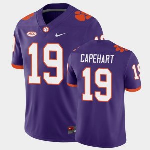 Clemson Tigers DeMonte Capehart Men's #19 Game Purple College Football Jersey 2405VVOO0