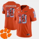 Clemson Tigers Jadar Johnson Men's #18 Pictorial Fashion Orange College Football Jersey 2405HZHP5