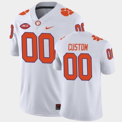 Clemson Tigers Custom Men's #00 White Game Away College Football Jersey 2405TKFG8