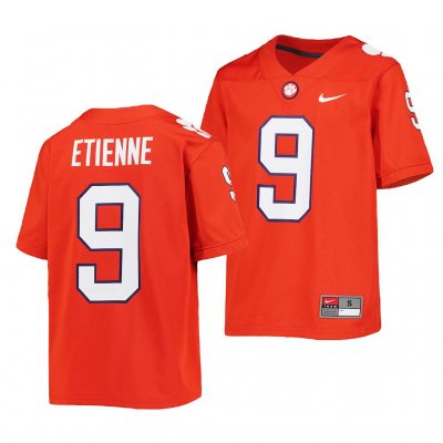 Clemson Tigers Travis Etienne Men's #9 Orange Alumni NFL College Football Jersey 2405EQKX2