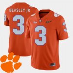 Clemson Tigers Vic Beasley Jr. Men's #3 Orange 2018 ACC College Football Jersey 2405AAXJ8