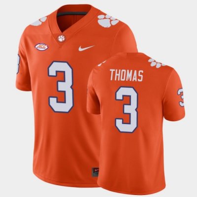 Clemson Tigers Xavier Thomas Men's #3 Game Orange College Football Jersey 2405ANNM6