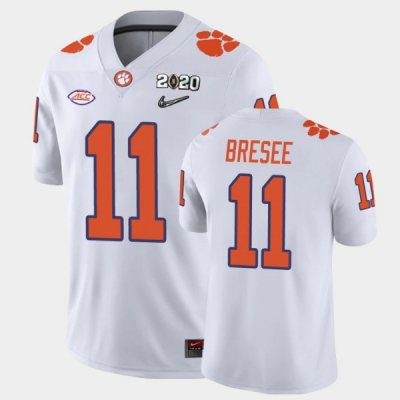 Clemson Tigers Bryan Bresee Men's #11 White Game 2020 Playoff College Football Jersey 2405HCVJ3