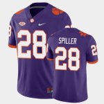 Clemson Tigers C.J. Spiller Men's #28 Purple Game Playoff College Football Jersey 2405KTJT4