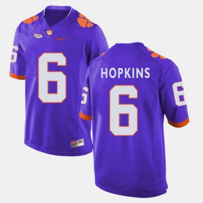 Clemson Tigers DeAndre Hopkins Men's #6 Purple College Football Jersey 2405LGPD1