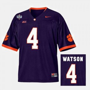 Clemson Tigers Deshaun Watson Men's #4 Purple College Football Jersey 2405TCKL5