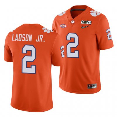 Clemson Tigers Frank Ladson Jr. Men's #2 Orange Game 2020 Playoff College Football Jersey 2405IVLS1