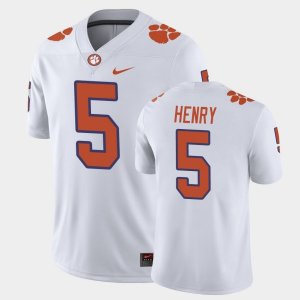 Clemson Tigers K.J. Henry Men's #5 Game White College Football Jersey 2405AOPD0