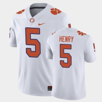 Clemson Tigers K.J. Henry Men's #5 Game Purple College Football Jersey 2405OQJO4