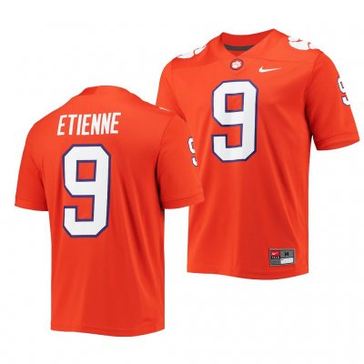 Clemson Tigers Travis Etienne Men's #9 Orange Game 2021 Draft Class College Football Jersey 2405DMBA8