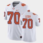 Clemson Tigers Tristan Leigh Men's #70 Game White College Football Jersey 2405GNSQ8