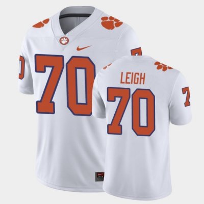 Clemson Tigers Tristan Leigh Men's #70 Game White College Football Jersey 2405GNSQ8