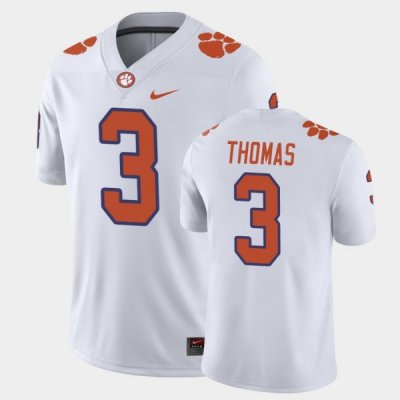 Clemson Tigers Xavier Thomas Men's #3 Game White College Football Jersey 2405MAJH0