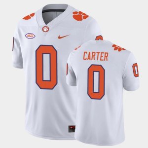 Clemson Tigers Barrett Carter Men's #0 Game White College Football Jersey 2405LMXO2