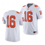 Clemson Tigers Number Men's #16 Game White College Football Jersey 2405ZSTL6