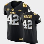 Clemson Tigers Christian Wilkins Men's #42 Golden Edition Black Authentic 2020-21 College Football Jersey 2405FJNO5