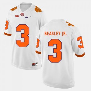 Clemson Tigers Vic Beasley Jr. Men's #3 White College Football Jersey 2405JMDH3