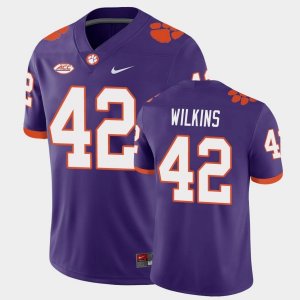 Clemson Tigers Christian Wilkins Men's #42 Purple Game Playoff College Football Jersey 2405ANTX3