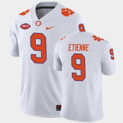 Clemson Tigers Travis Etienne Men's #9 White Game Away College Football Jersey 2405TMAW6