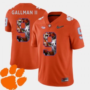 Clemson Tigers Wayne Gallman II Men's #9 Pictorial Fashion Orange College Football Jersey 2405KZDK5