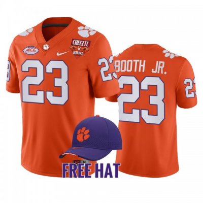 Clemson Tigers Andrew Booth Jr. Men's #23 Orange 2021 Cheez-It Bowl CFP College Football Jersey 2405EXND8