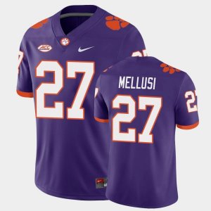 Clemson Tigers Chez Mellusi Men's #27 Purple Game Playoff College Football Jersey 2405HIMU8