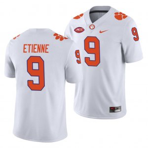 Clemson Tigers Travis Etienne Men's #9 White Game Away College Football Jersey 2405YBHV4